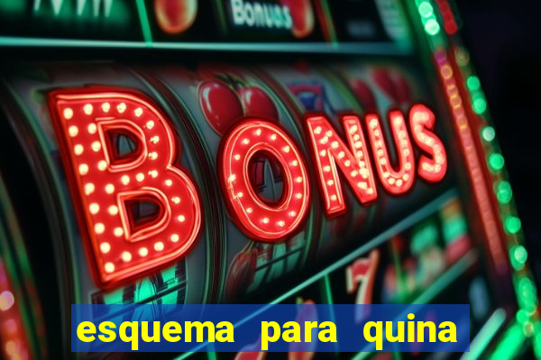 esquema para quina com 20 dezenas